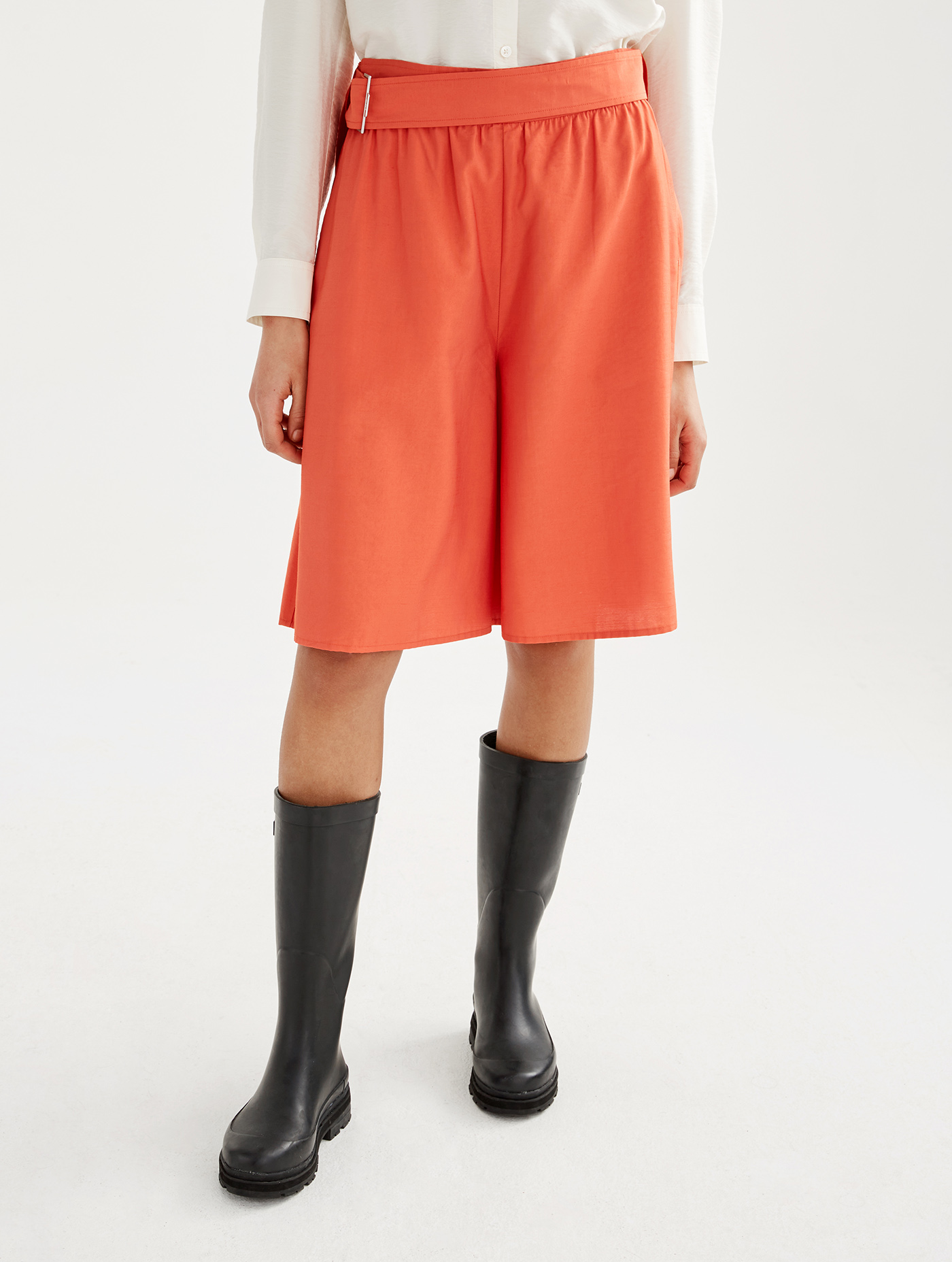 Loose fit culotte skirt